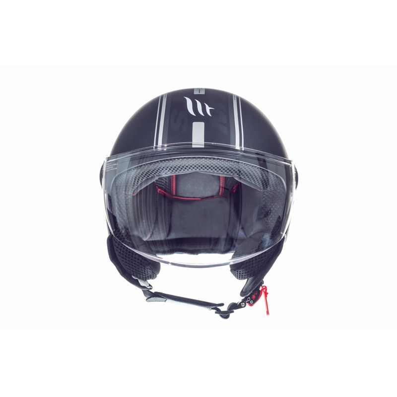 Otwarty kask motocyklowy MT Street Entire czarny matowy wyprzedaż