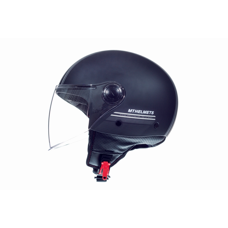 Otwarty kask motocyklowy MT Street Entire czarny matowy wyprzedaż