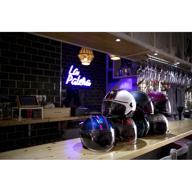 Otwarty kask motocyklowy MT Street Entire czarny matowy wyprzedaż