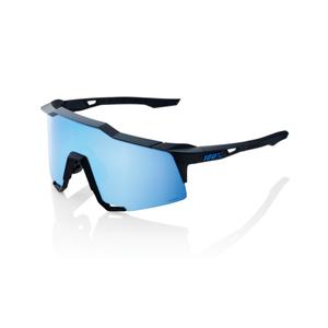Okulary przeciwsłoneczne 100% SPEEDCRAFT Matte Black (niebieskie szkło HIPER)
