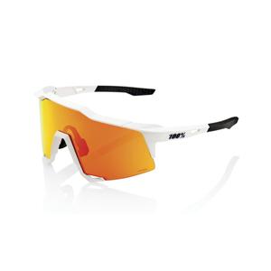 Okulary przeciwsłoneczne 100% SPEEDCRAFT Soft Tact Off White białe (czerwone szkła)