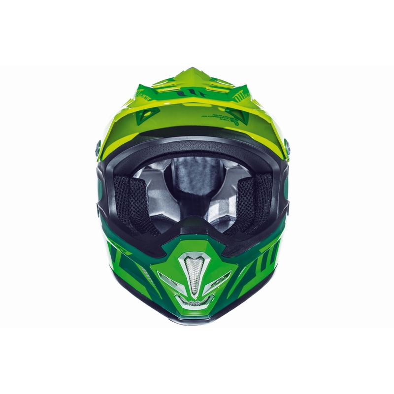 Dziecięcy motocrossowy kask MT MX-2 Spec fluo zielono-żółty