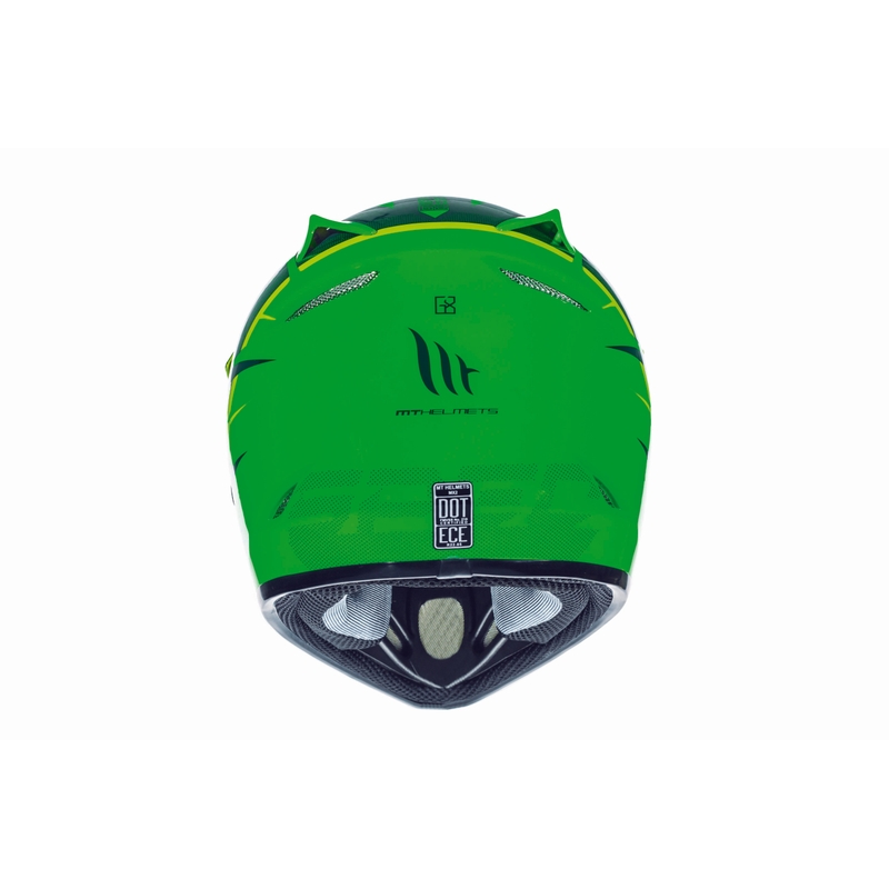 Dziecięcy motocrossowy kask MT MX-2 Spec fluo zielono-żółty