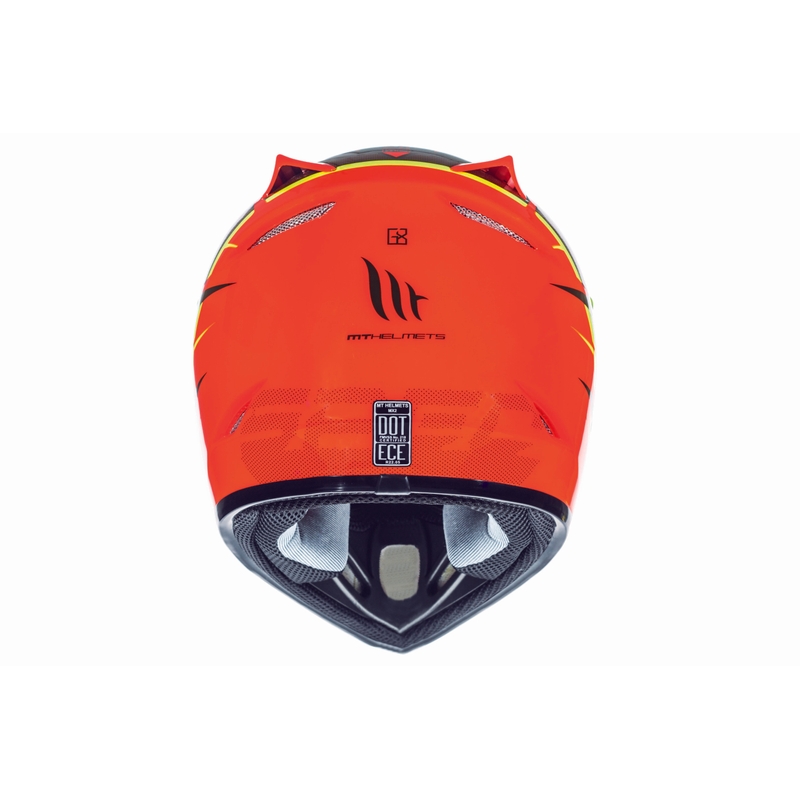 Dziecięcy kask motocrossowy MT MX-2 Spec fluo pomarańczowo-żółty