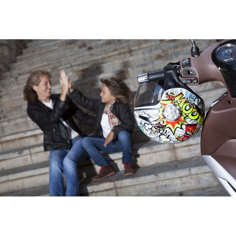 Dziecięcy otwarty kask motocyklowy MT Urban Street Art