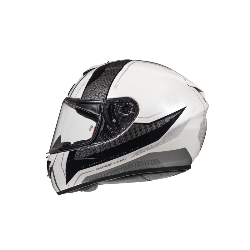 Integralny kask motocyklowy MT Rapide Duel biało-srebrny
