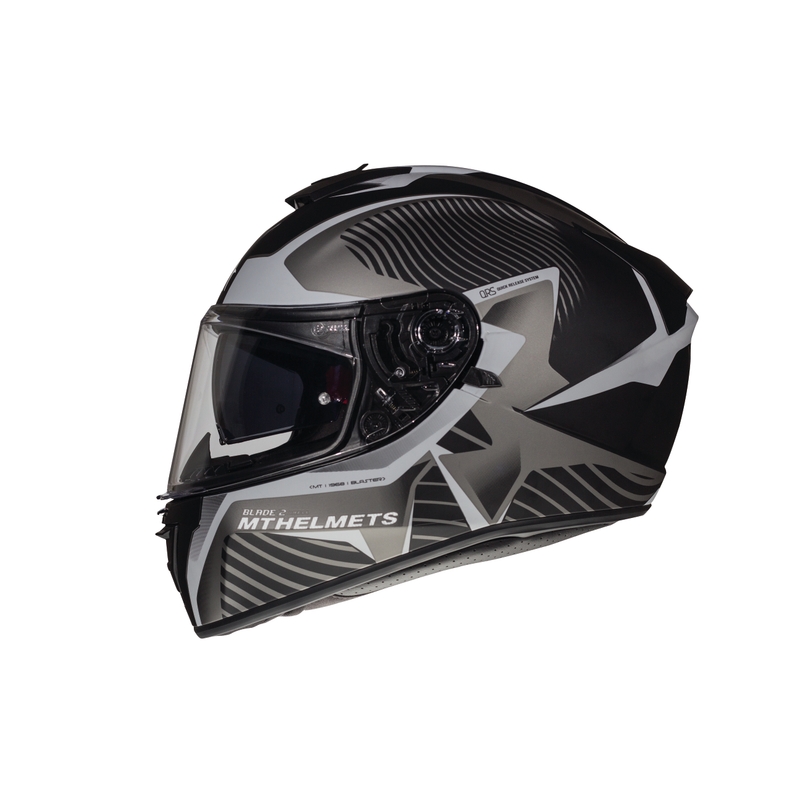 Integralny kask motocyklowy MT Blade 2 SV Blaster czarny matowy-szary