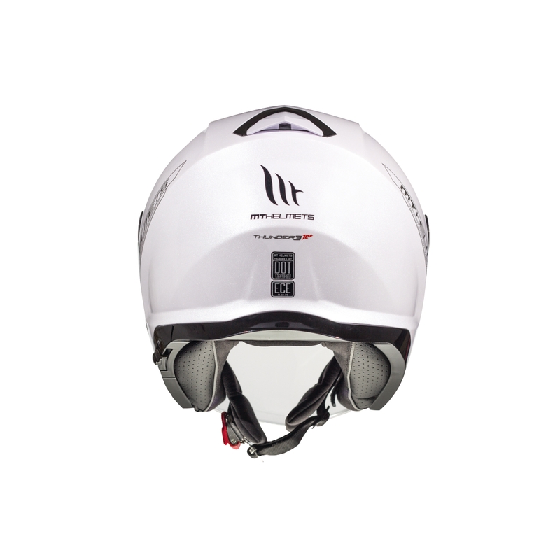 Otwarty kask motocyklowy MT Thunder SV Jet biały