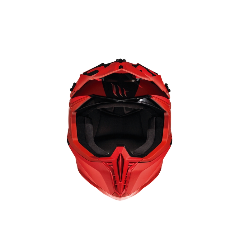 Motokrosowy kask MT Falcon Karson czerwony matowy
