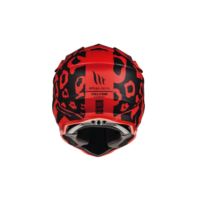 Motokrosowy kask MT Falcon Karson czerwony matowy