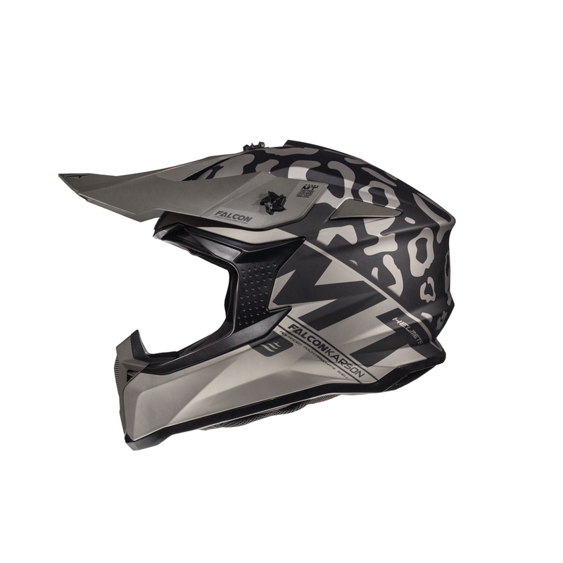 Motokrosowy kask MT Falcon Karson czarny matowy