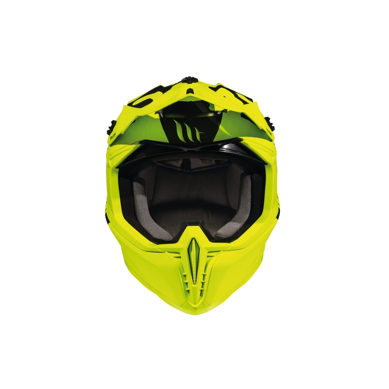 Motokrosowy kask MT Falcon Karson fluo żółty matowy