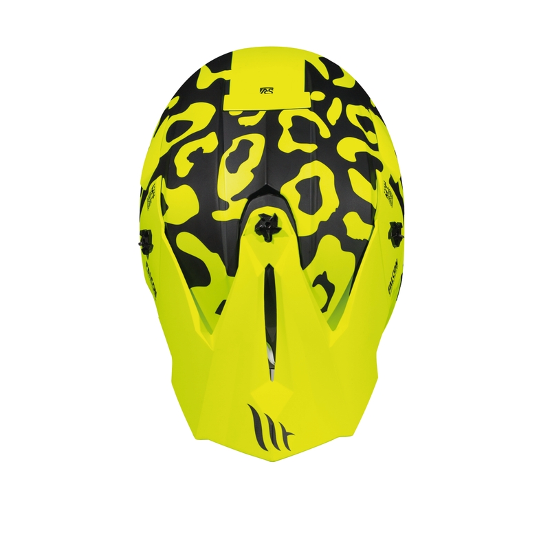 Motokrosowy kask MT Falcon Karson fluo żółty matowy