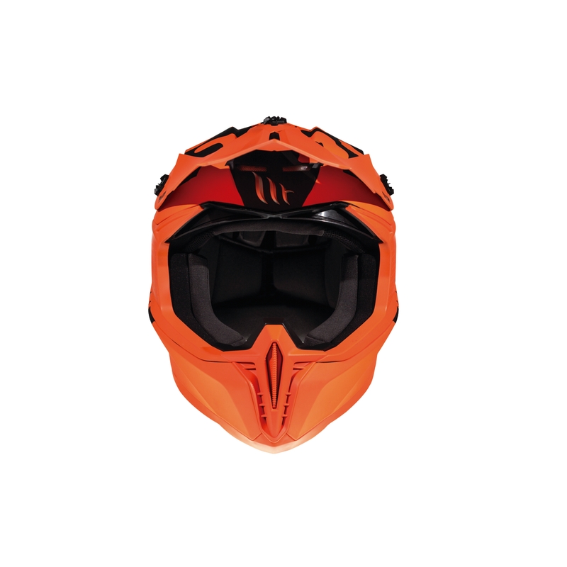 Motokrosowy kask MT Falcon Karson fluo pomarańczowy matowy