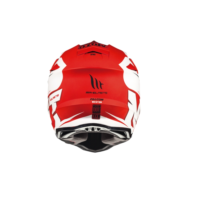 Motokrosowy kask MT Falcon Weston biało-czerwony