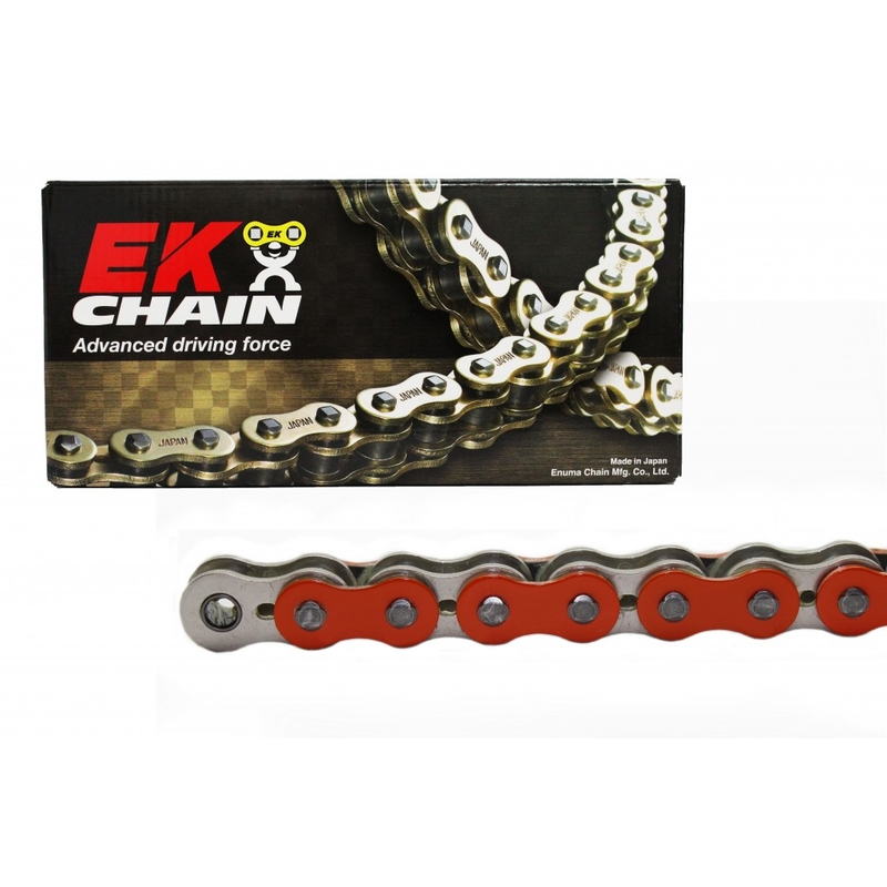 O-Ring chain EK 520 SRO6 114 L Orange/Silver