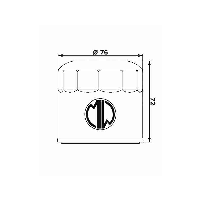 Oil filter MIW (alt. HF153)