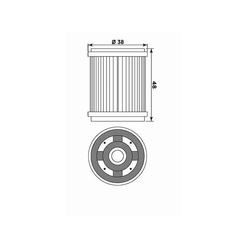 Oil filter MIW (alt. HF143)
