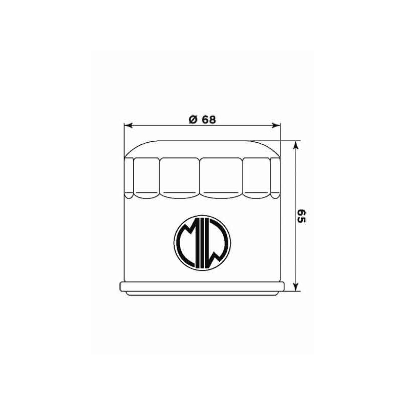 Oil filter MIW (alt. HF975)