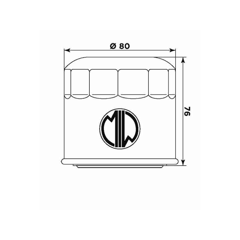 Oil filter MIW (alt. HF134)