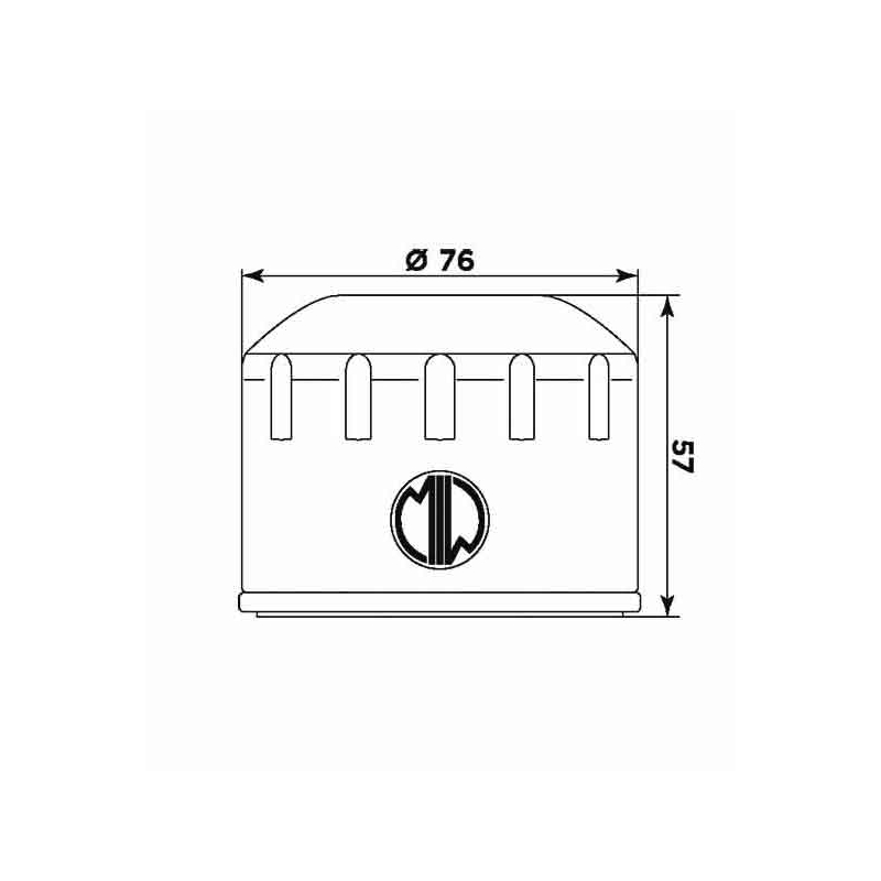 Oil filter MIW (alt. HF165)