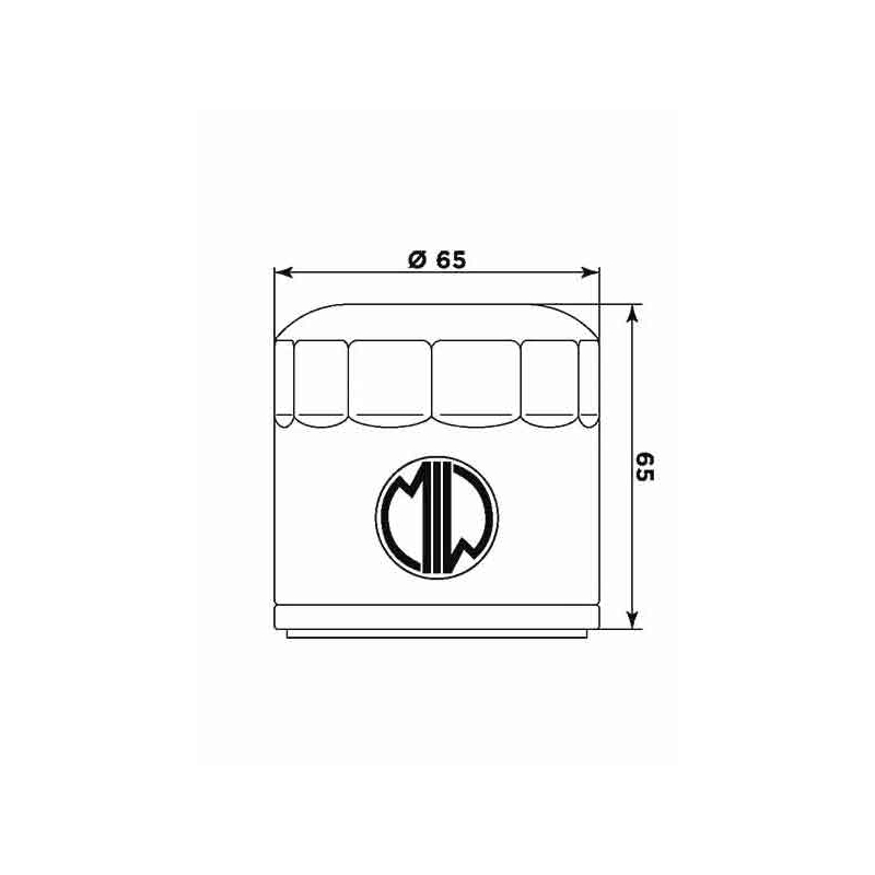 Oil filter MIW (alt. HF553)