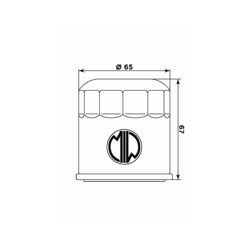 Oil filter MIW (alt. HF199)