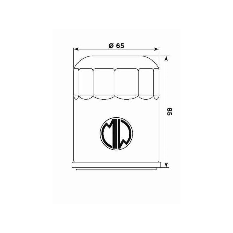 Oil filter MIW (alt. HF621)