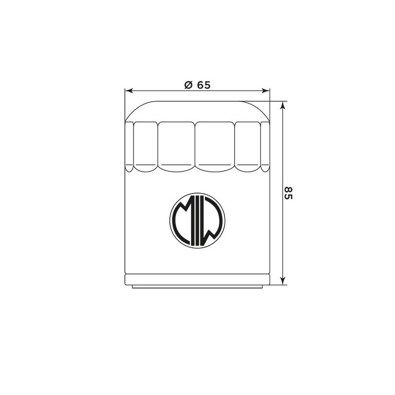 Oil filter MIW (alt. HF198)
