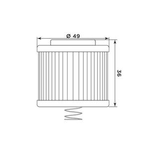 Oil filter MIW Y4020 (alt. HF540)