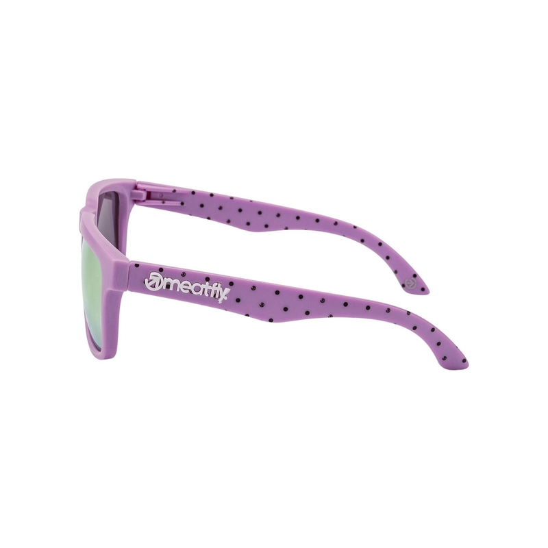 Okulary przeciwsłoneczne Meatfly Memphis dots purple