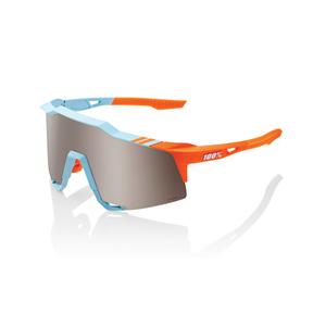 Okulary przeciwsłoneczne 100% SPEEDCRAFT Soft Tact Two Tone blue-orange (srebrne szkła)