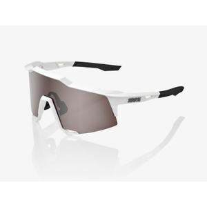 Okulary przeciwsłoneczne 100% SPEEDCRAFT biało-szare (srebrne szkła HIPER)