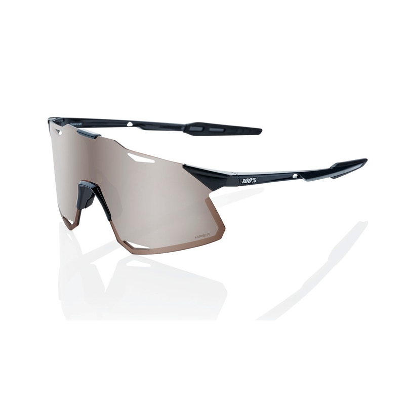 Okulary przeciwsłoneczne 100% HYPERCRAFT Gloss Black black-brown (srebrne szkła HIPER)