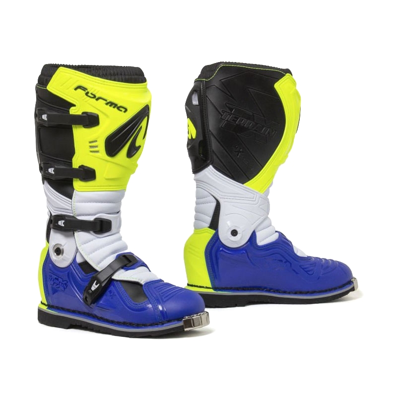 Buty motocyklowe Forma Terrain Evolution TX fluo yellow-white-blue.