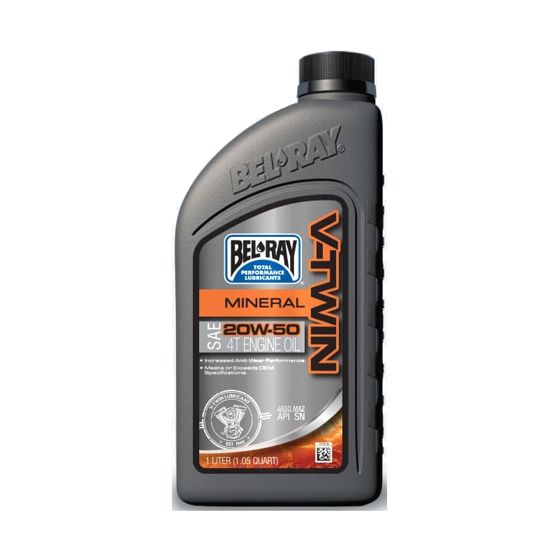 Engine oil Bel-Ray V-TWIN MINERAL 20W-50 1 l