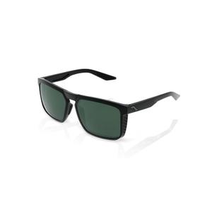 Okulary przeciwsłoneczne 100% RENSHAW czarne (zielone soczewki)