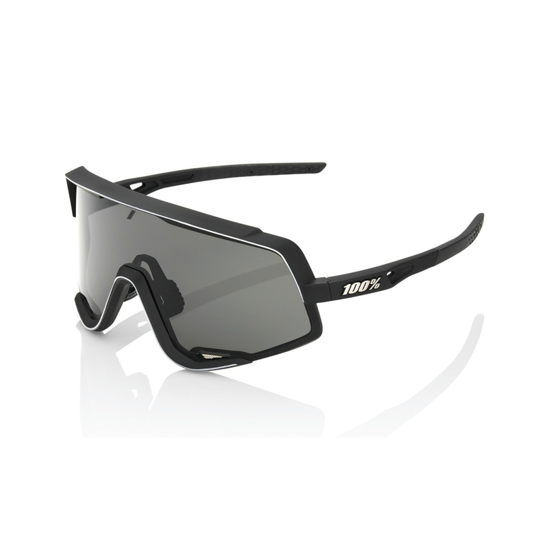100% Okulary przeciwsłoneczne GLENDALE Soft Tact Black (szkło przydymione)