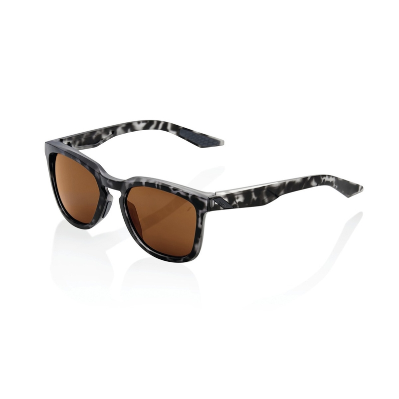 Okulary przeciwsłoneczne 100% HUDSON Matte Black Havana black-grey (brązowe soczewki)