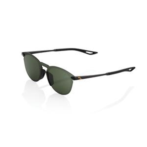 Okulary przeciwsłoneczne 100% LEGERE ROUND Matte Black Grey Black (Zielone okulary)
