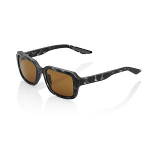 100% RIDELEY Matte Black Havana Grey Okulary przeciwsłoneczne (brązowe okulary)