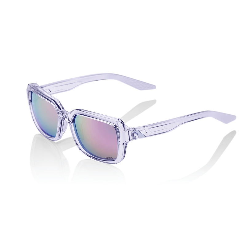 Okulary przeciwsłoneczne 100% RIDELEY Polished Lavender purple (fioletowe soczewki HIPER)
