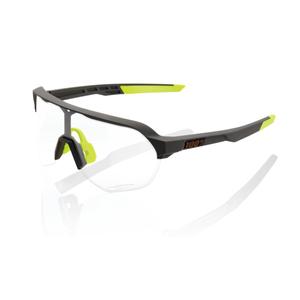 Okulary przeciwsłoneczne 100% S2 Soft Tact Cool Grey-Yellow (szkło fotochromowe).