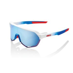 Okulary przeciwsłoneczne 100% S2 TotalEnergies Team Matte red-blue-white (niebieskie szkło HIPER)
