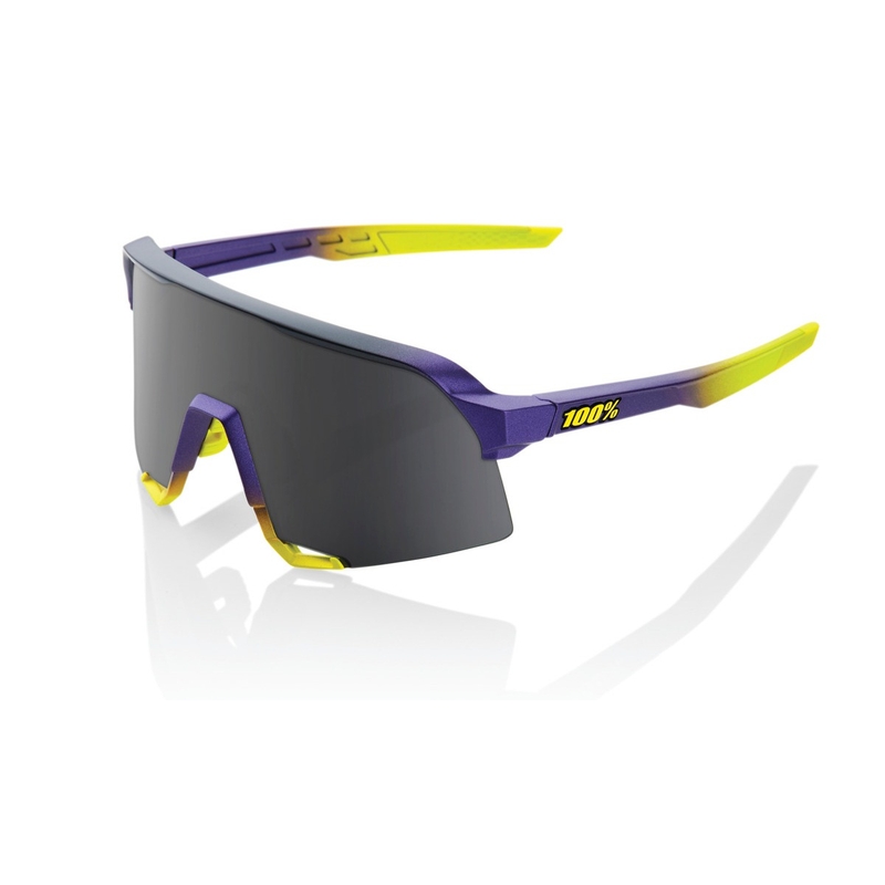 Okulary przeciwsłoneczne 100% S3 Matte Metallic Digital Bright (Smoked Glass)