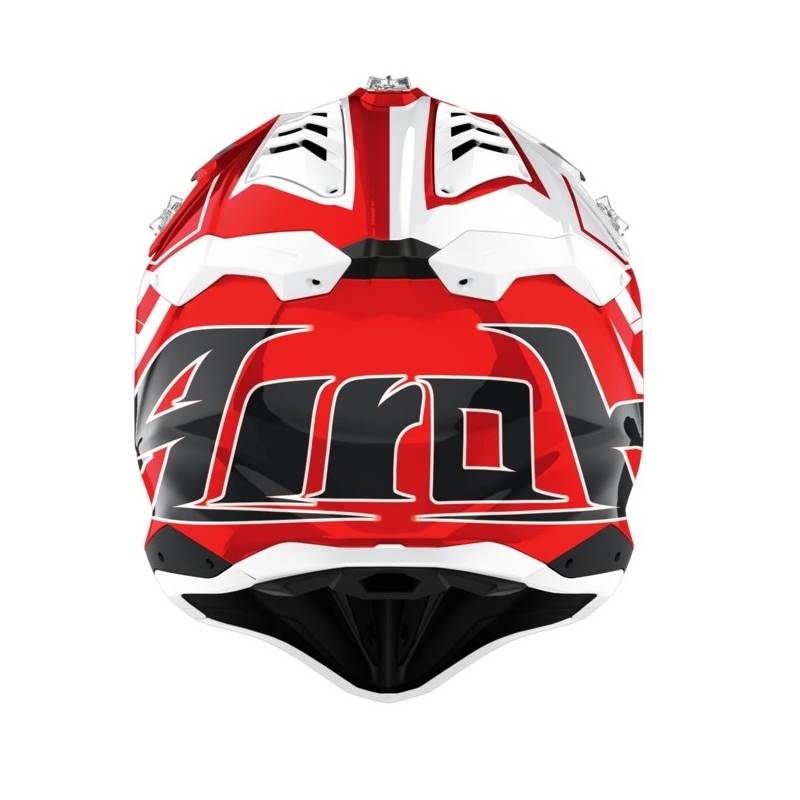 Kask motocrossowy Airoh Aviator 3.0 Rampage 2021 czerwono-biały wyprzedaż