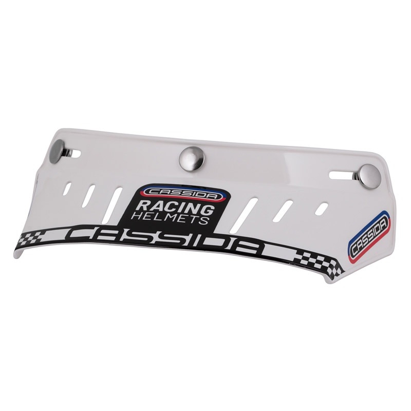 Plochý kšilt pro přilby Cassida Oxygen Racing Spirit bílý