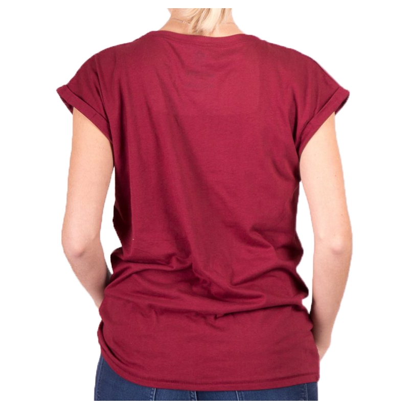 T-shirt damski czarny Serce Romantyczny Kochanek Ext czerwony