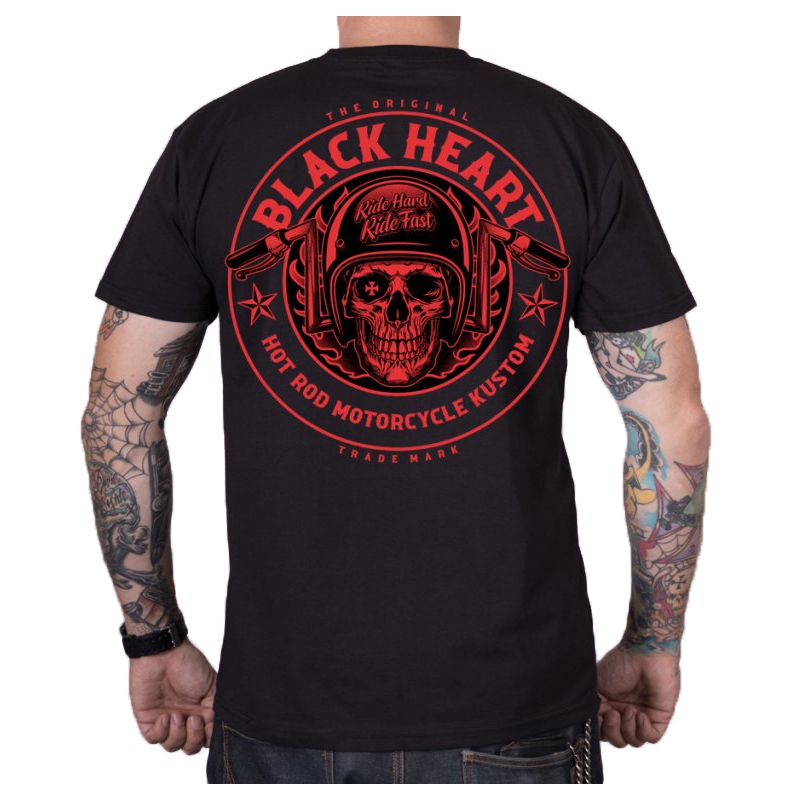 Męska koszulka Black Heart Hellman czarna