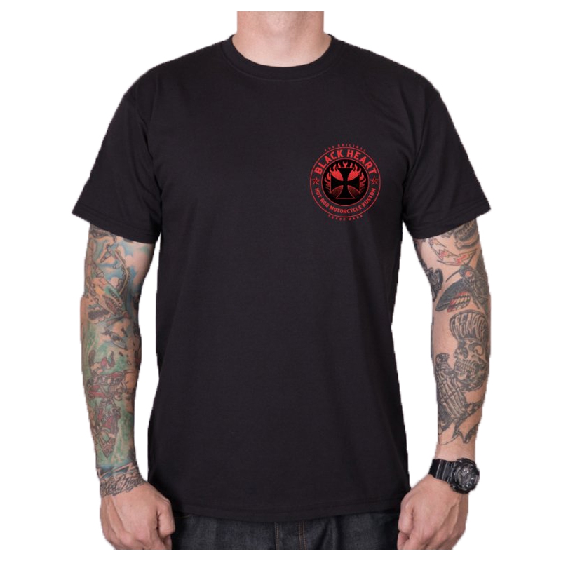 Męska koszulka Black Heart Hellman czarna